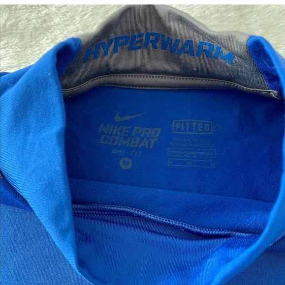 Nike Pro combat long sleeve top men's Medium fitted hyperwarm - Picture 2 of 7